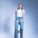 Straight Pants Shade Light Blue