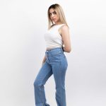 Light Blue Flare with side slit