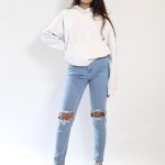 Light Blue Skinny Ripped